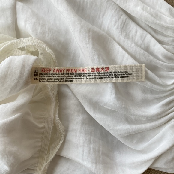 Free People White Body Suit Size Small - Picture 5 of 6